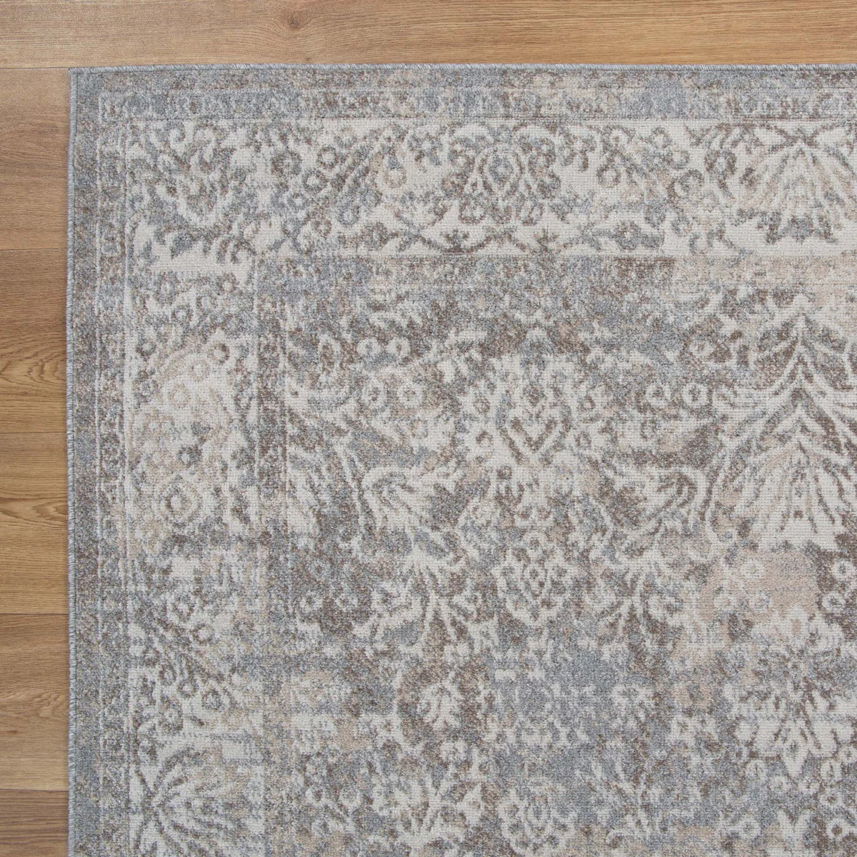 Quadalio Light Grey Motif Rug