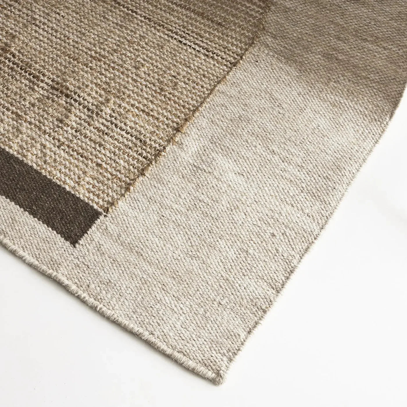 Miranda   Cream   Grey   Wool   Jute   Rug