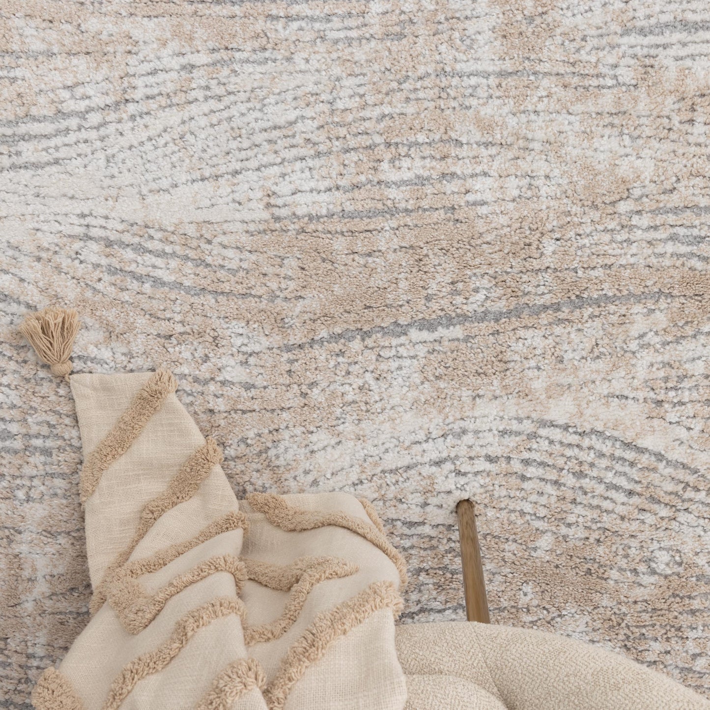 Nova Carved Beige Rug