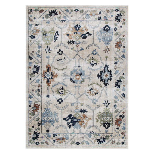 Noosa   Ivory   Multi   Traditional   Rug