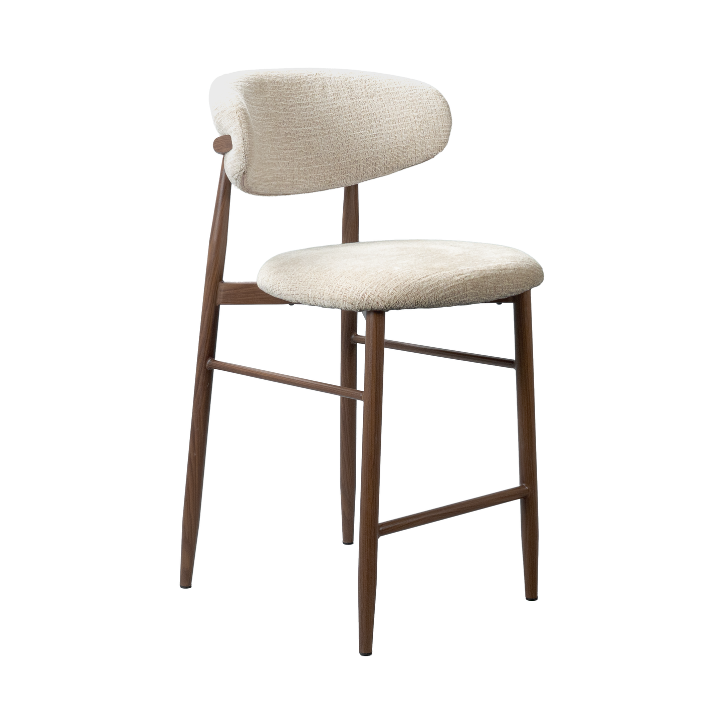 Cotswold Walnut/Beige Bar Chair