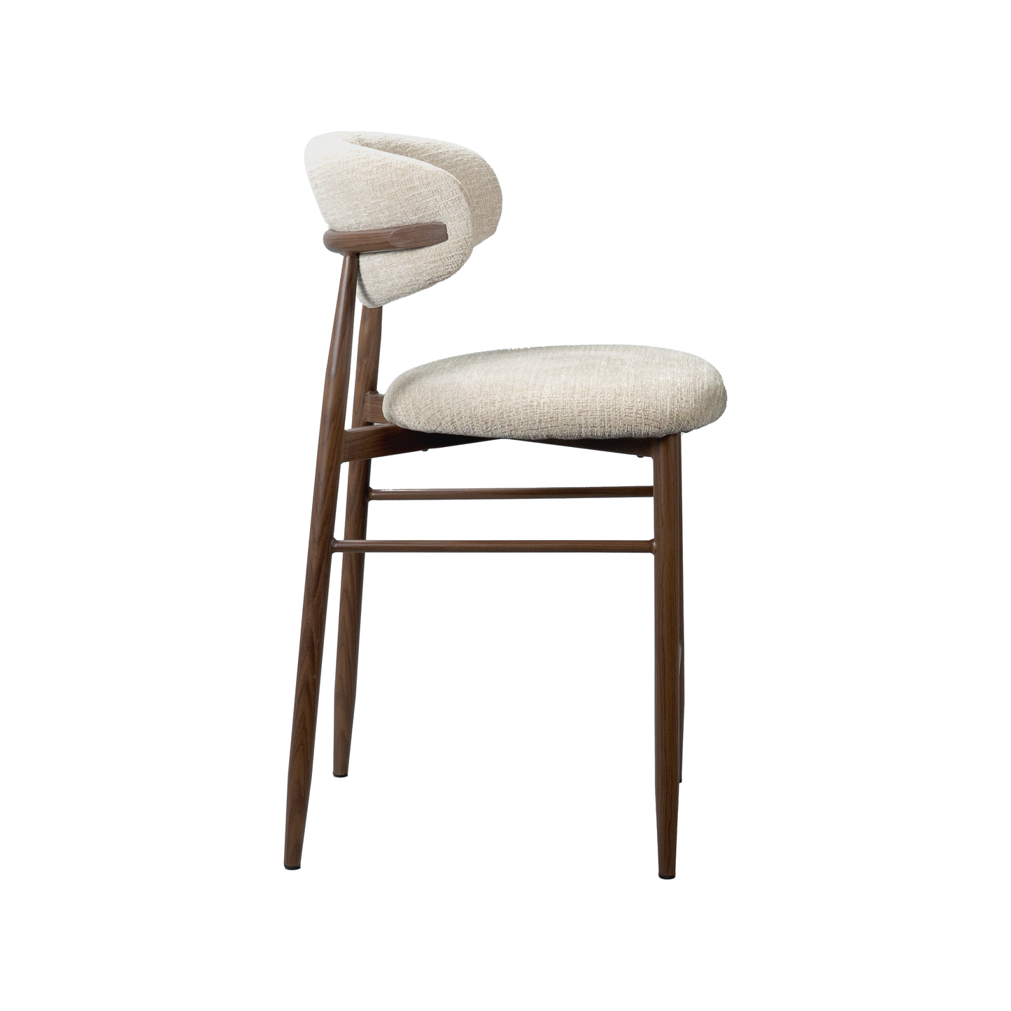 Cotswold Walnut/Beige Bar Chair