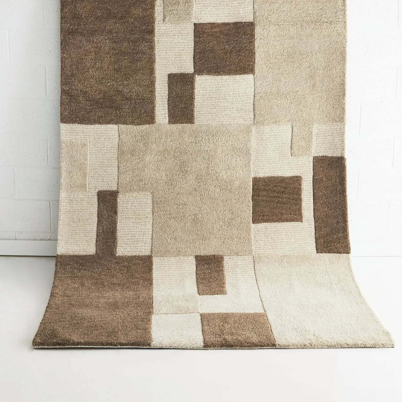 Sandigo   Beige   Brown   Wool   Rug
