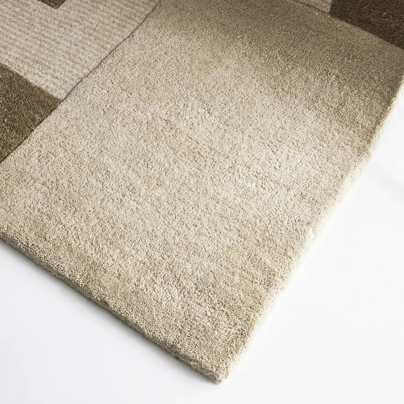 Sandigo   Beige   Brown   Wool   Rug