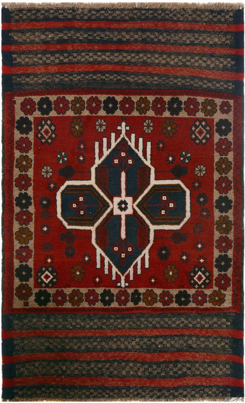 Pure wool Afghan Baluchi 144cm x 88cm
