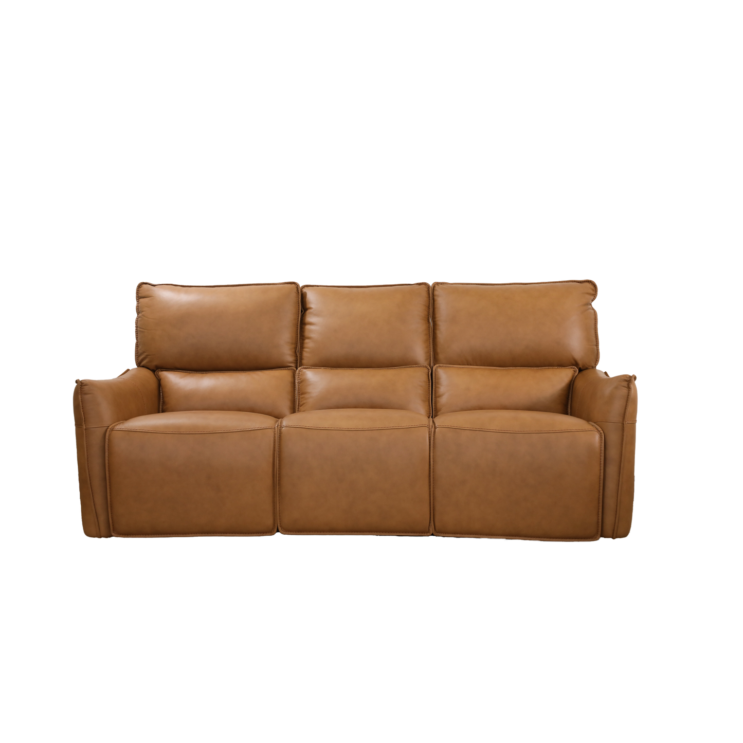 Seltos Tan Leather Single Electric Recliner