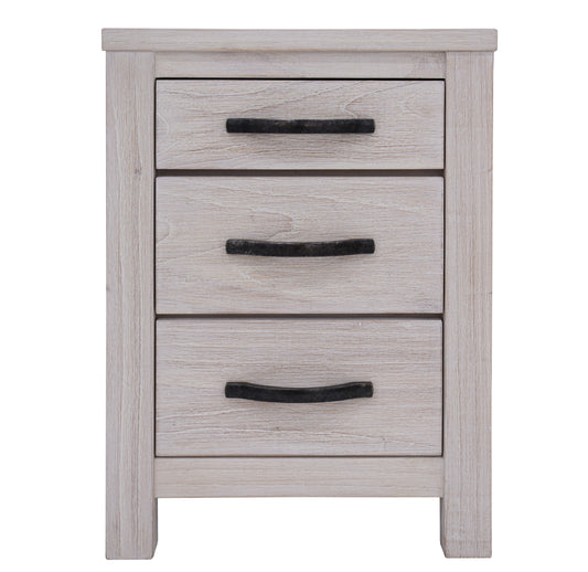 Florida 3 Drawers Bedside Table