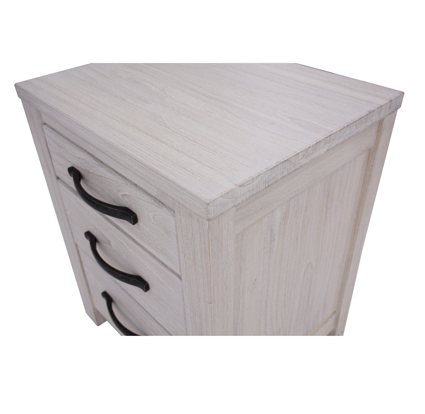 Florida 3 Drawers Bedside Table