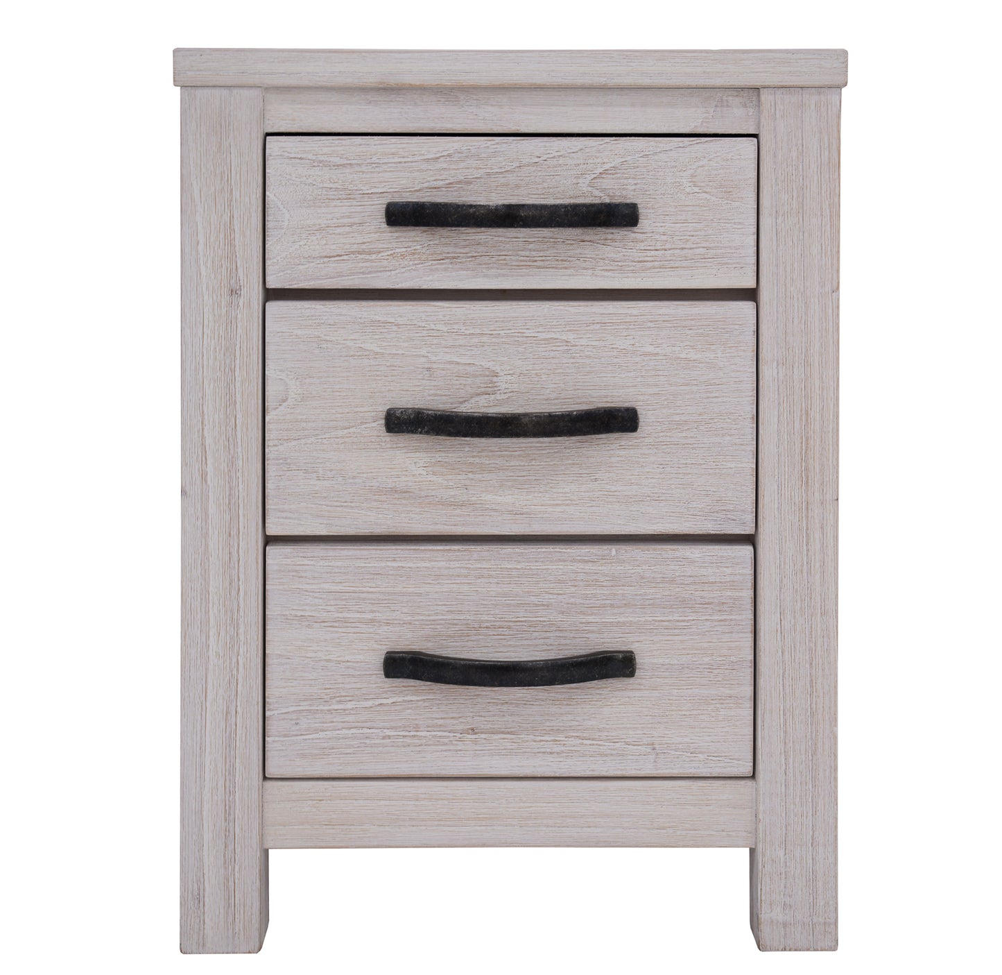 Florida 3 Drawers Bedside Table