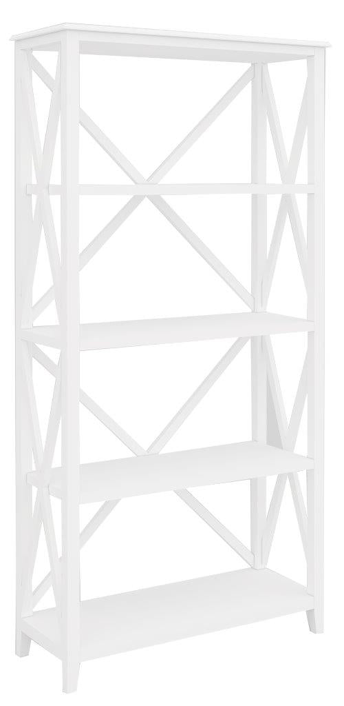 Hampton White Bookcase With 4 Shelves