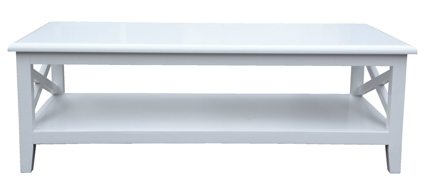 Hampton White Rectangular Coffee Table