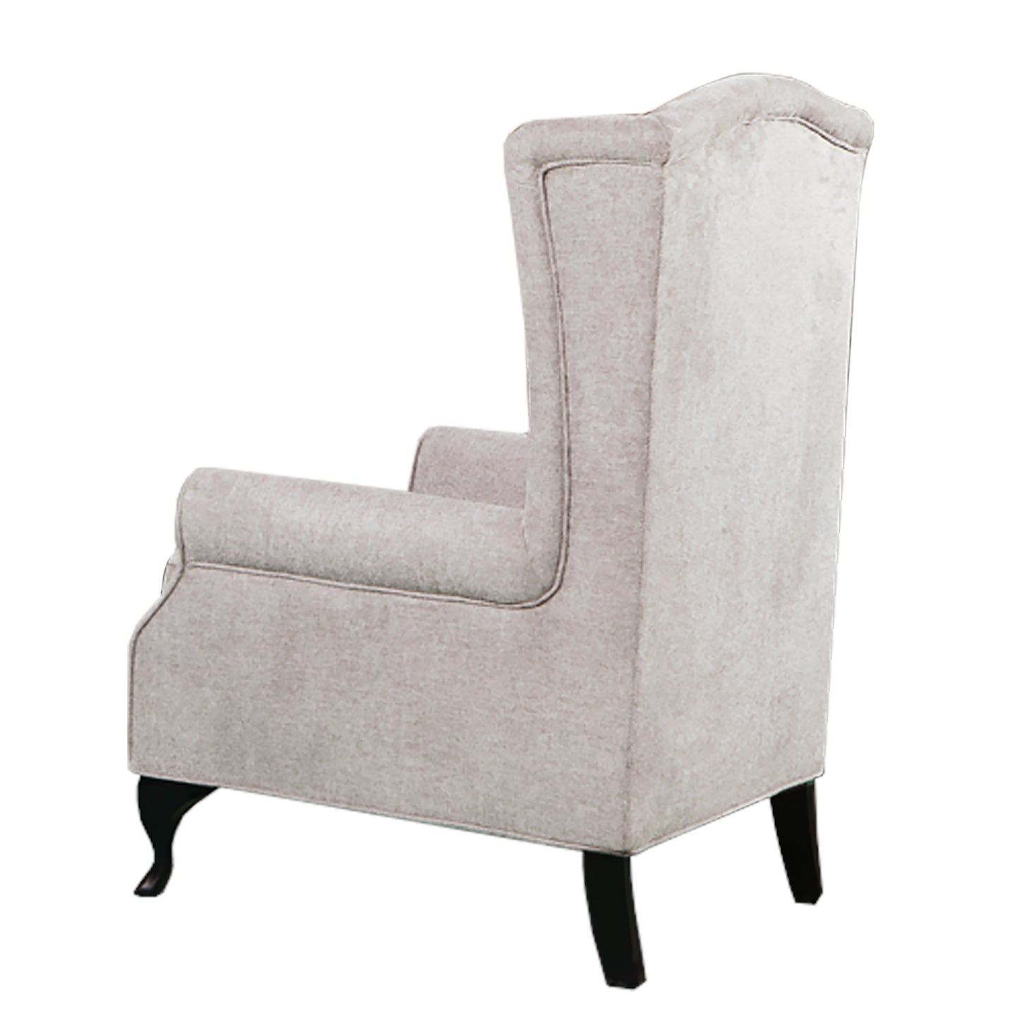 Taegon Beige Wing Chair With Studs