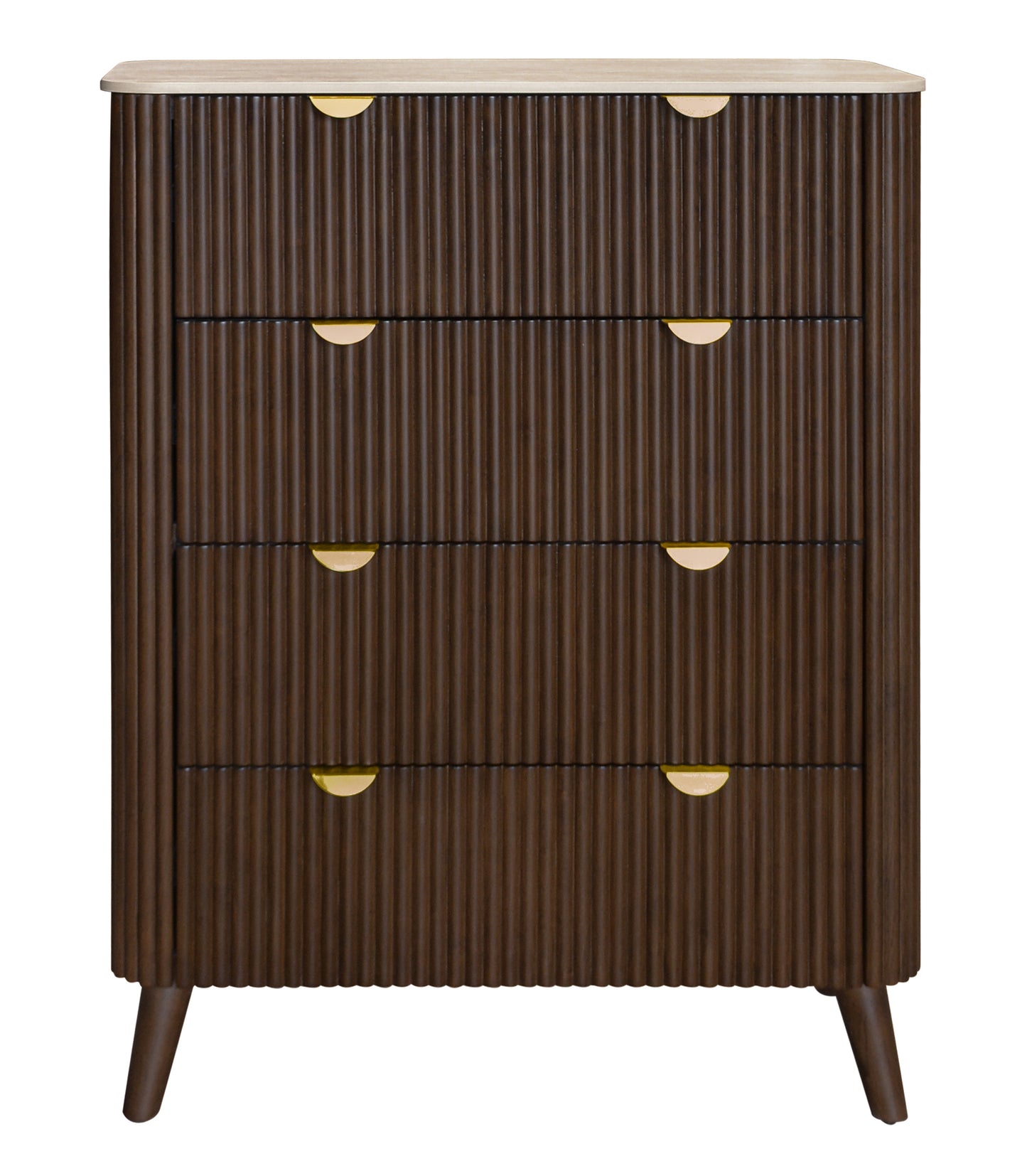 Cotswold Walnet 4 Drawers Tallboy