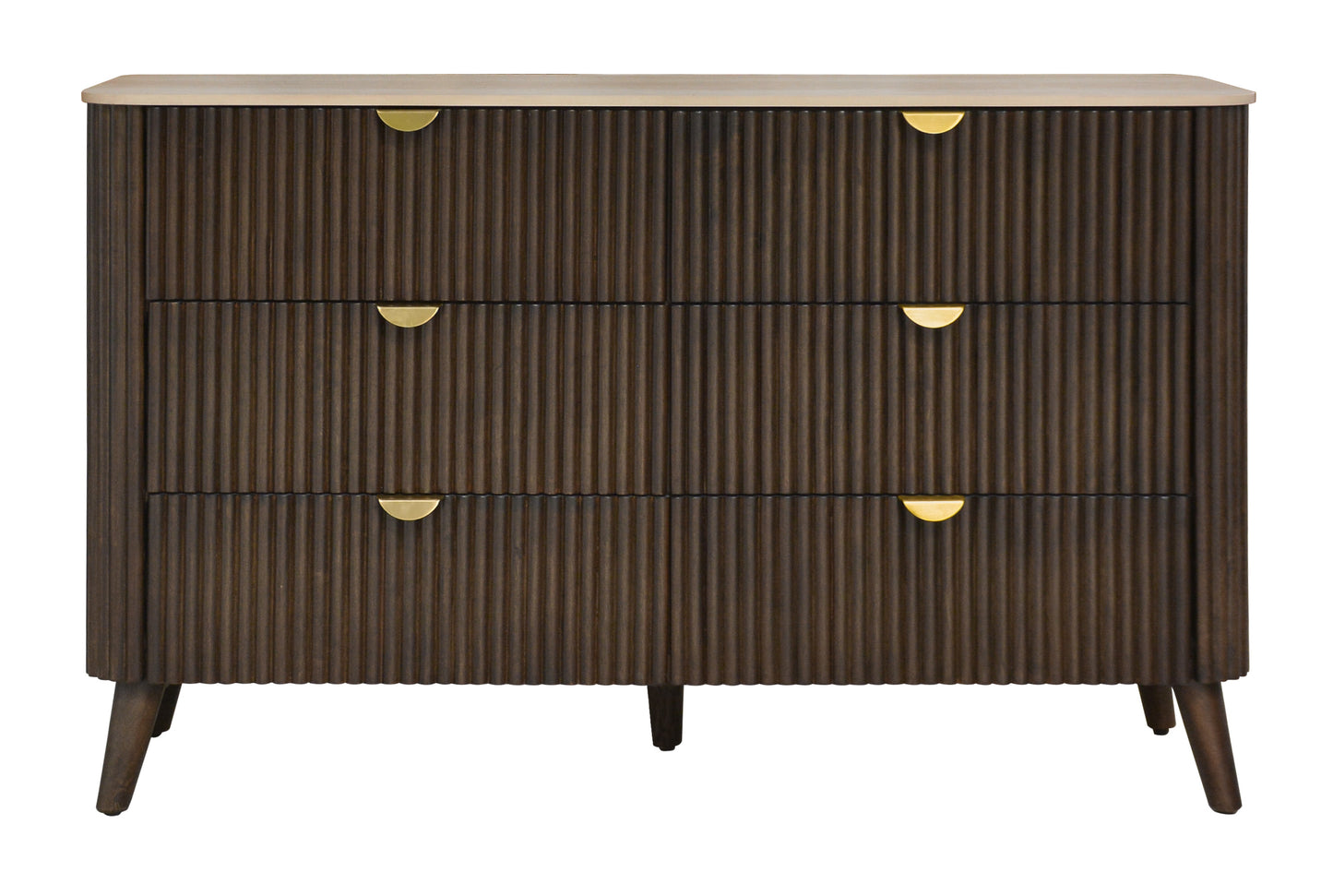 Cotswold Walnut 6 Drawer Dresser