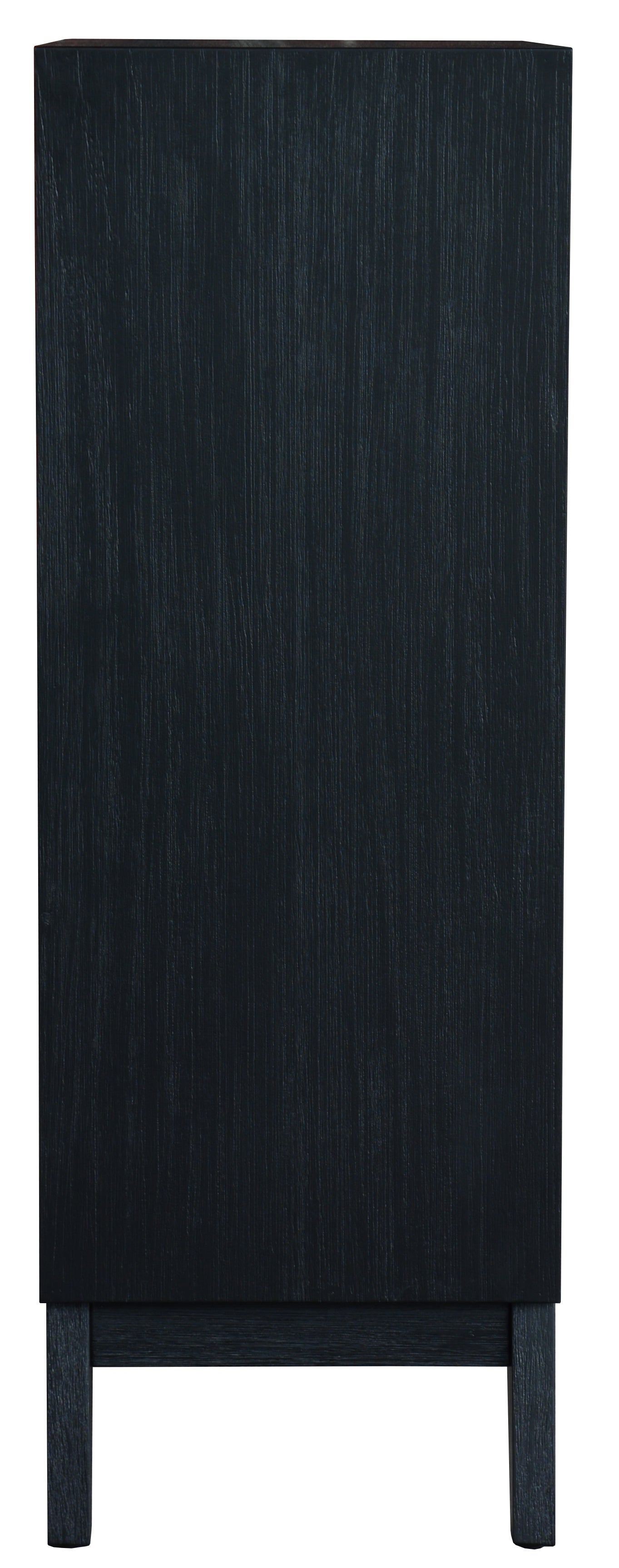 Ella Brushed Black 4 drawer Tallboy