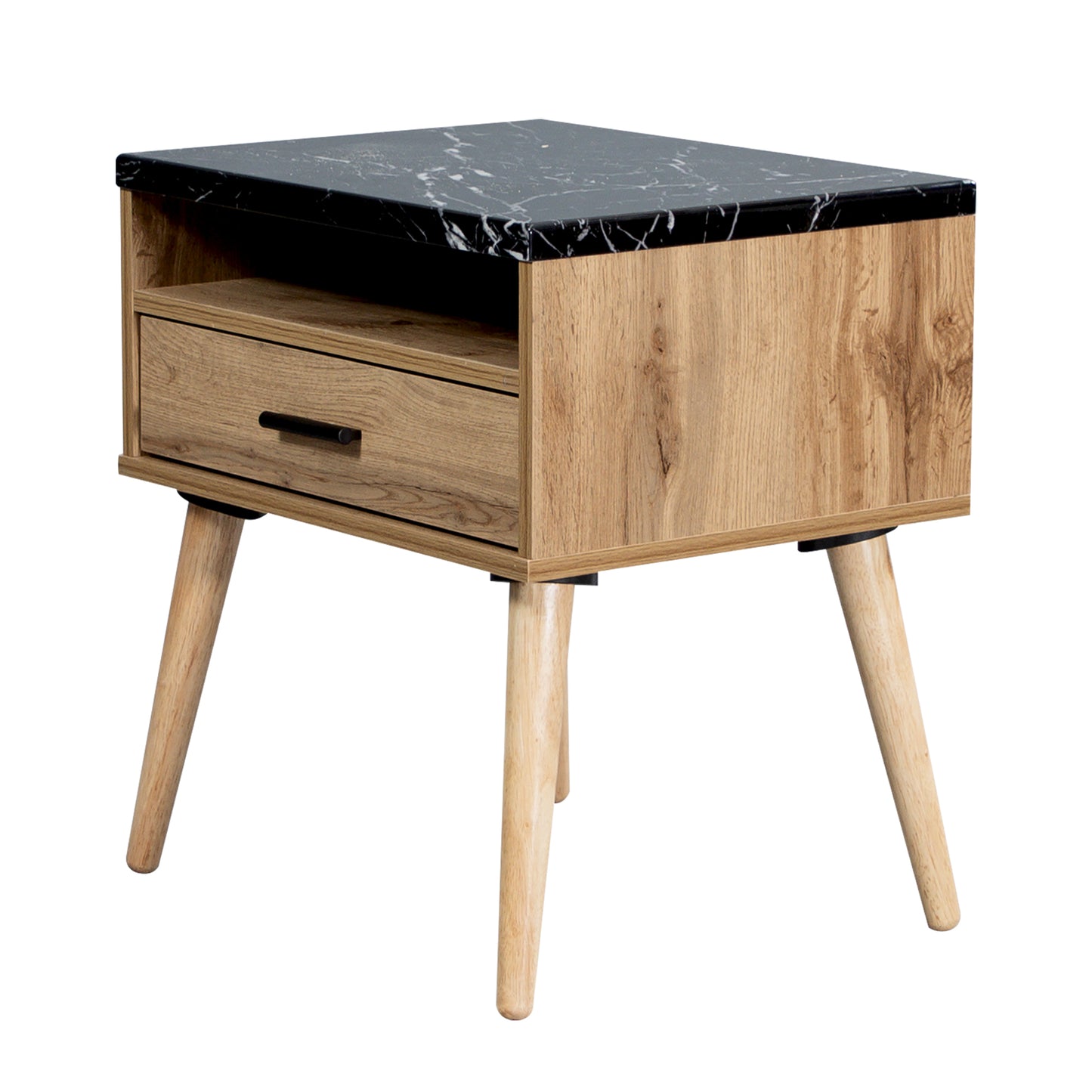 Marcello Wotan Oak 1 Drawer Bedside Table