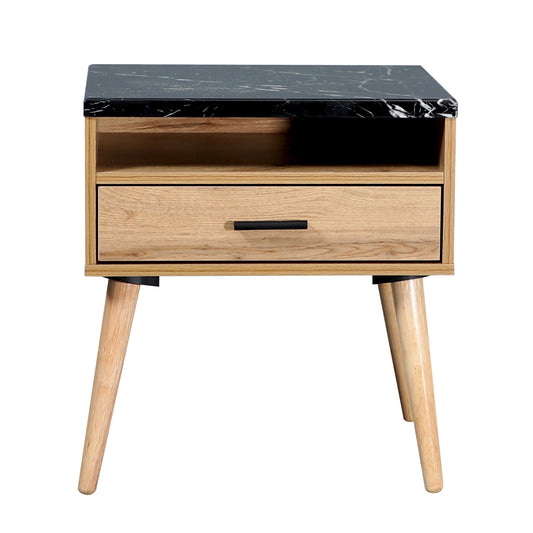 Marcello Wotan Oak 1 Drawer Bedside Table