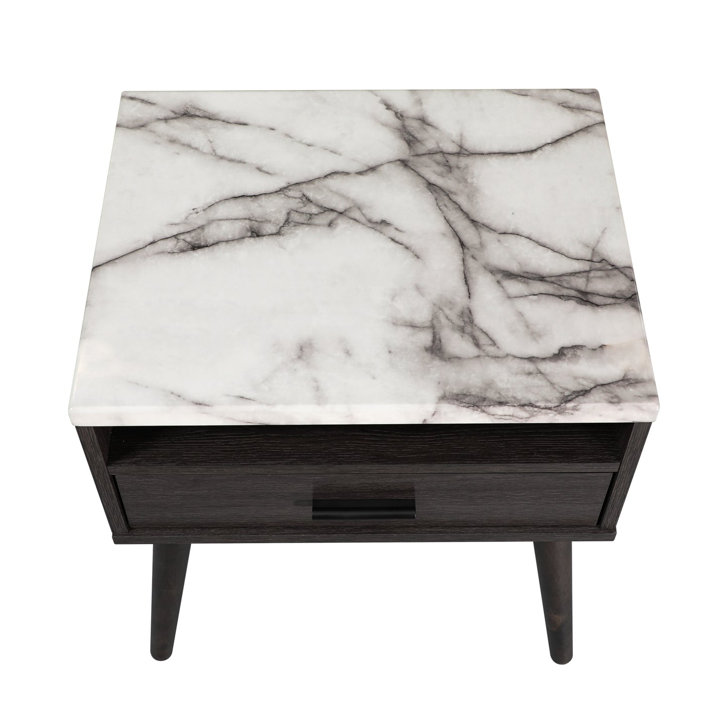 Marcello Espresso 1 Drawer Bedside Table