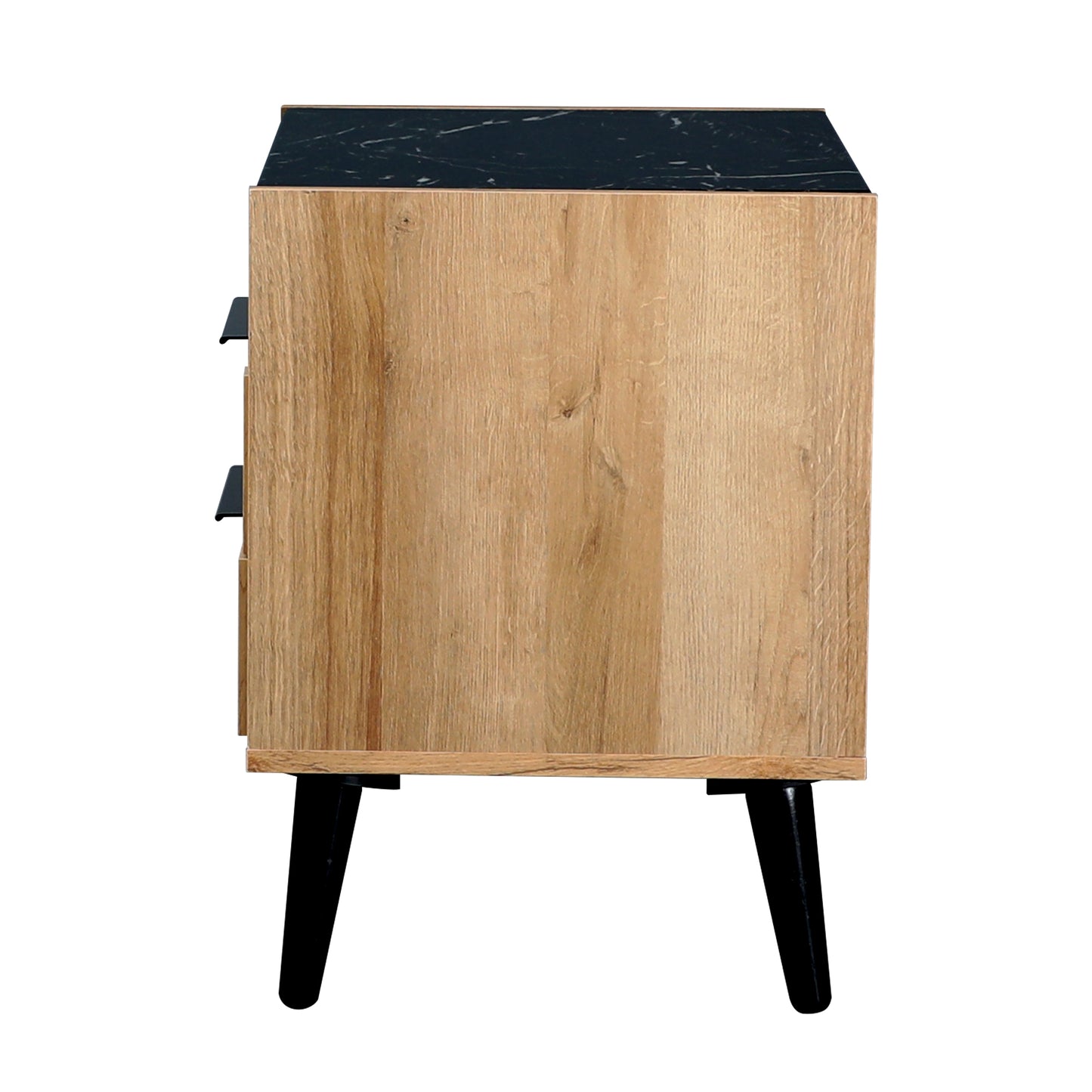 Thelma Mango Oak 2 Drawer Bedside Table