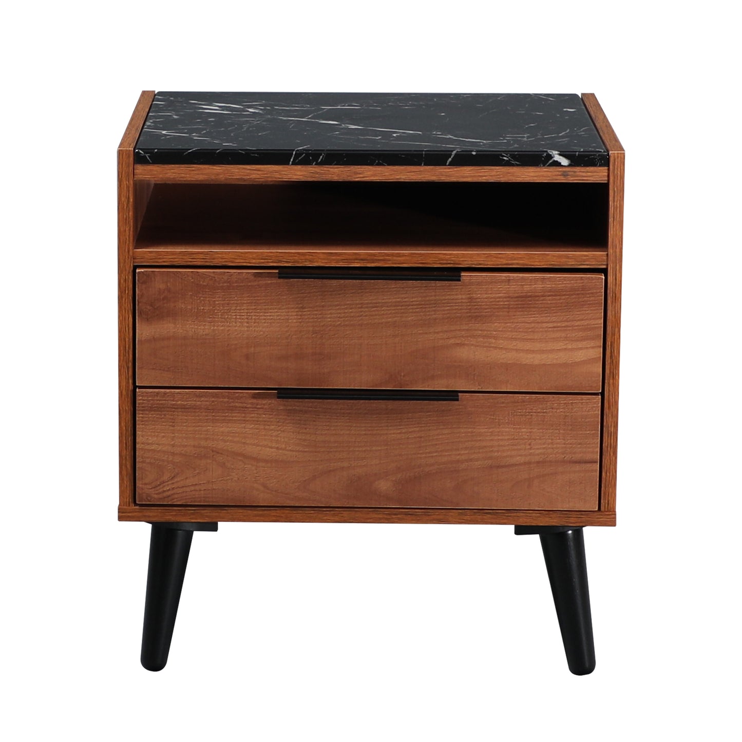 Thelma Riviera Oak 2 Drawer Bedside Table