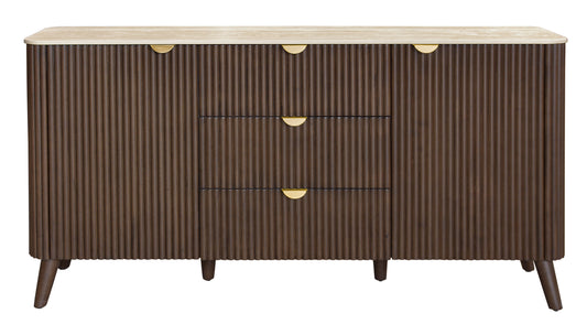 Cotswold Walnut 3 Drawer/2 Door Buffet