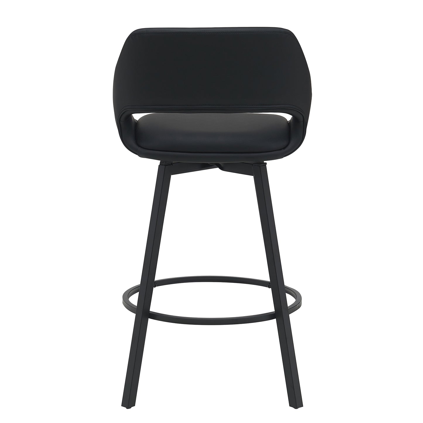 District Black PU Bar Chair