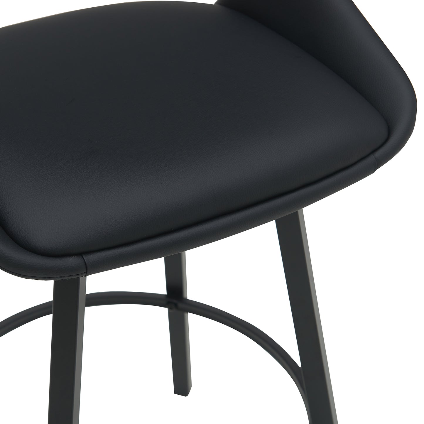 District Black PU Bar Chair