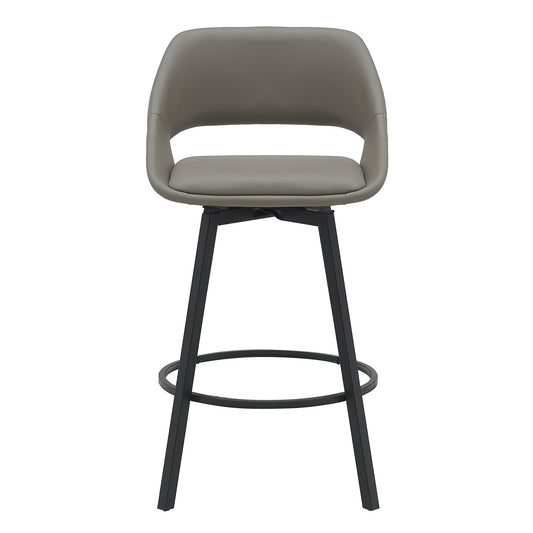 District Light Grey PU Bar Chair