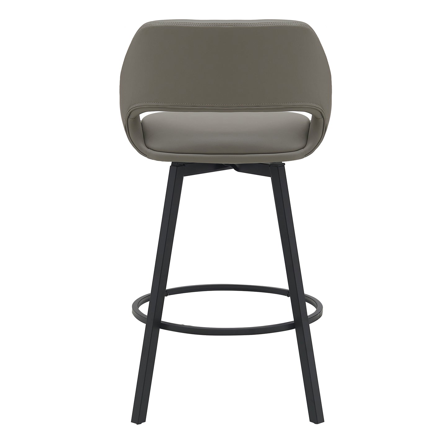 District Light Grey PU Bar Chair