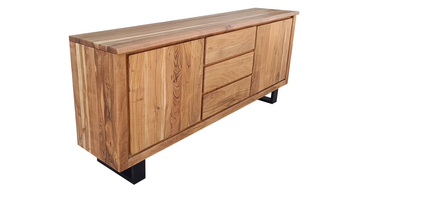Elba Natural 3 Drawer/2 Door Buffet