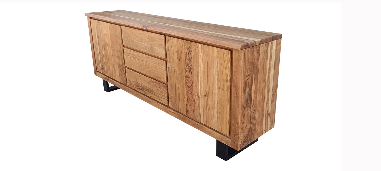 Elba Natural 3 Drawer/2 Door Buffet
