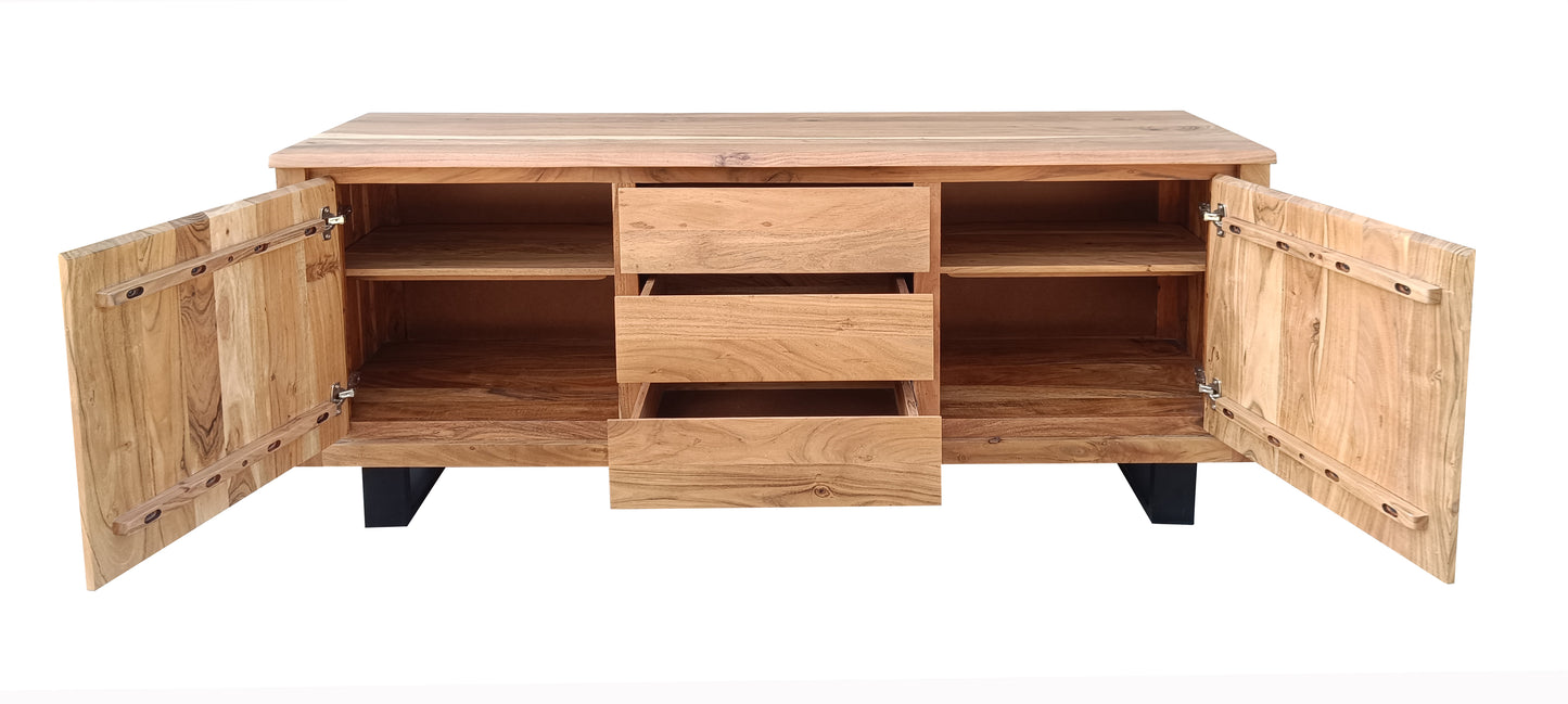 Elba Natural 3 Drawer/2 Door Buffet