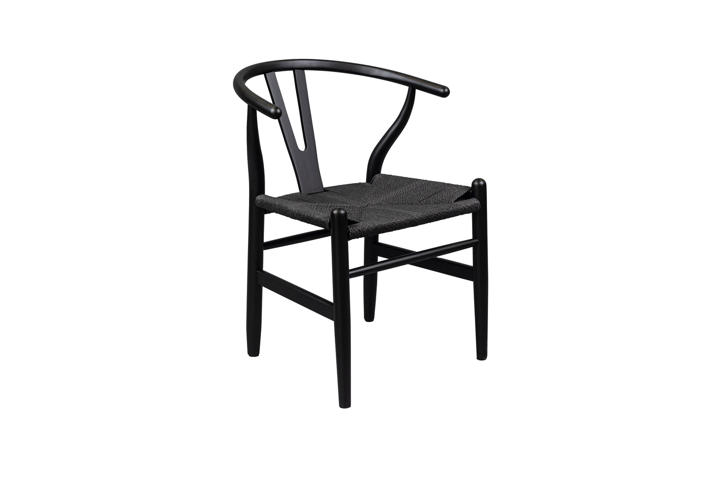 ELLA WISHBONE DIN CHAIR 57X55X74CM-BLK