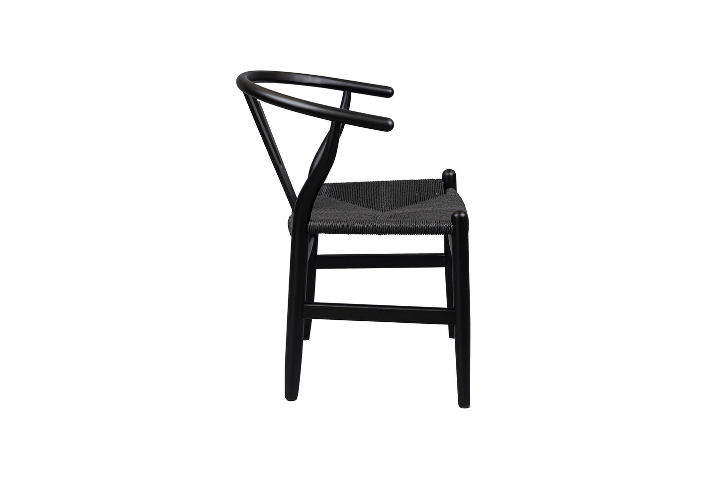 ELLA WISHBONE DIN CHAIR 57X55X74CM-BLK