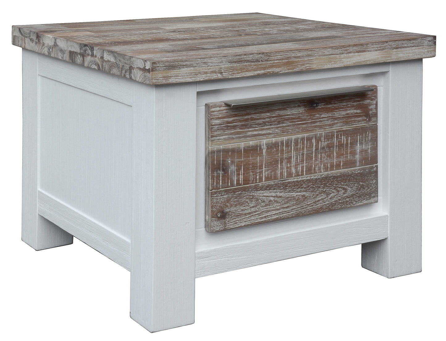 HOMESTEAD LAMP TABLE WITH DRAWER 60X60X45CM