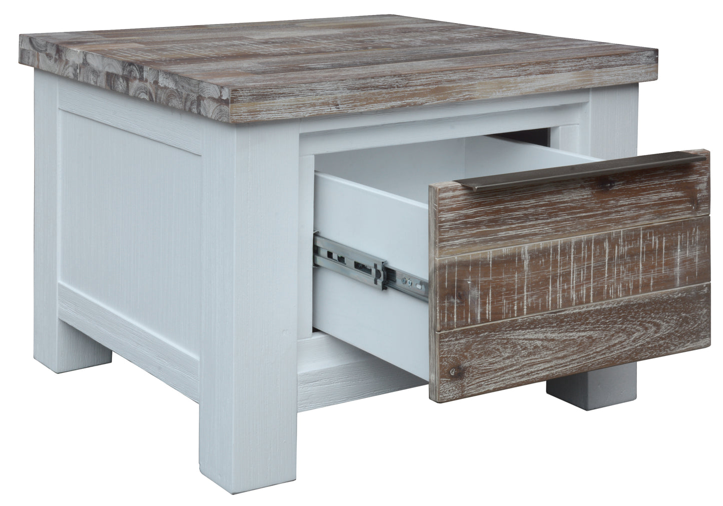 HOMESTEAD LAMP TABLE WITH DRAWER 60X60X45CM