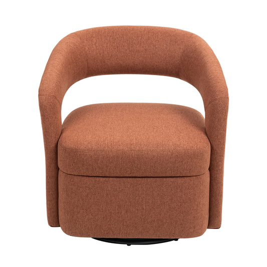 Raeley Rust Swivel Chair