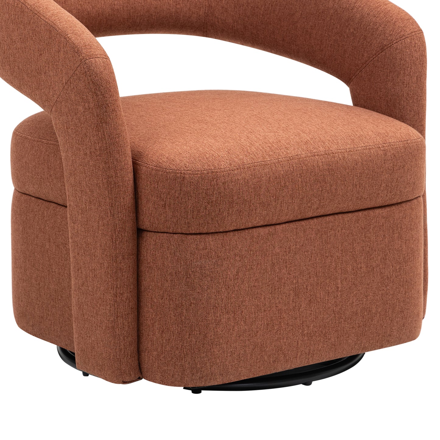 Raeley Rust Swivel Chair