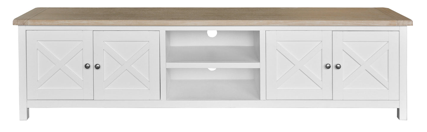 Shelwood Oak/White Large 4 Drawer & 2 Nics Drawer