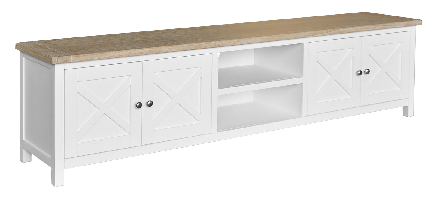 Shelwood Oak/White Large 4 Drawer & 2 Nics Drawer