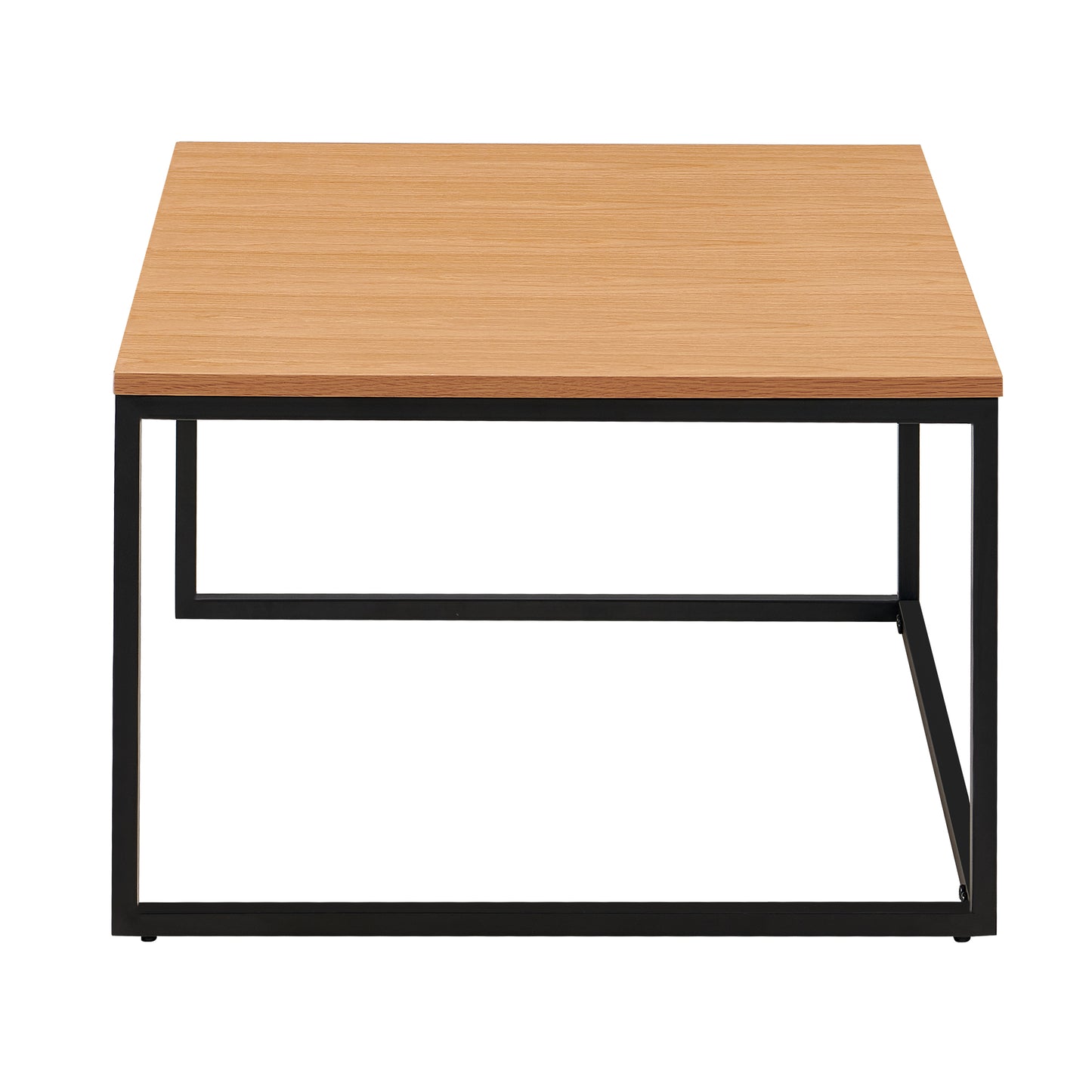 Vidal Oak/Black 2 Pieces Coffee Table Set