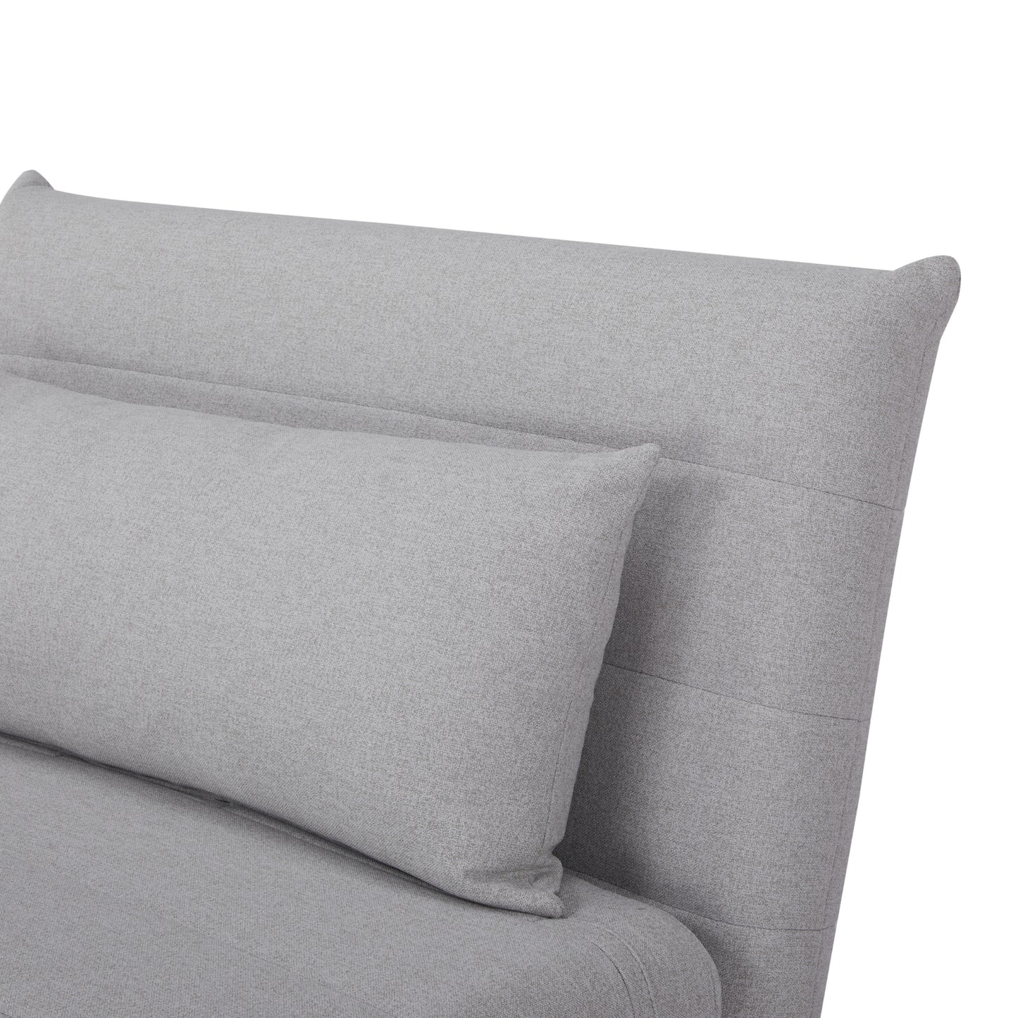Audrey Light Grey Fabric Single Sofa Bed