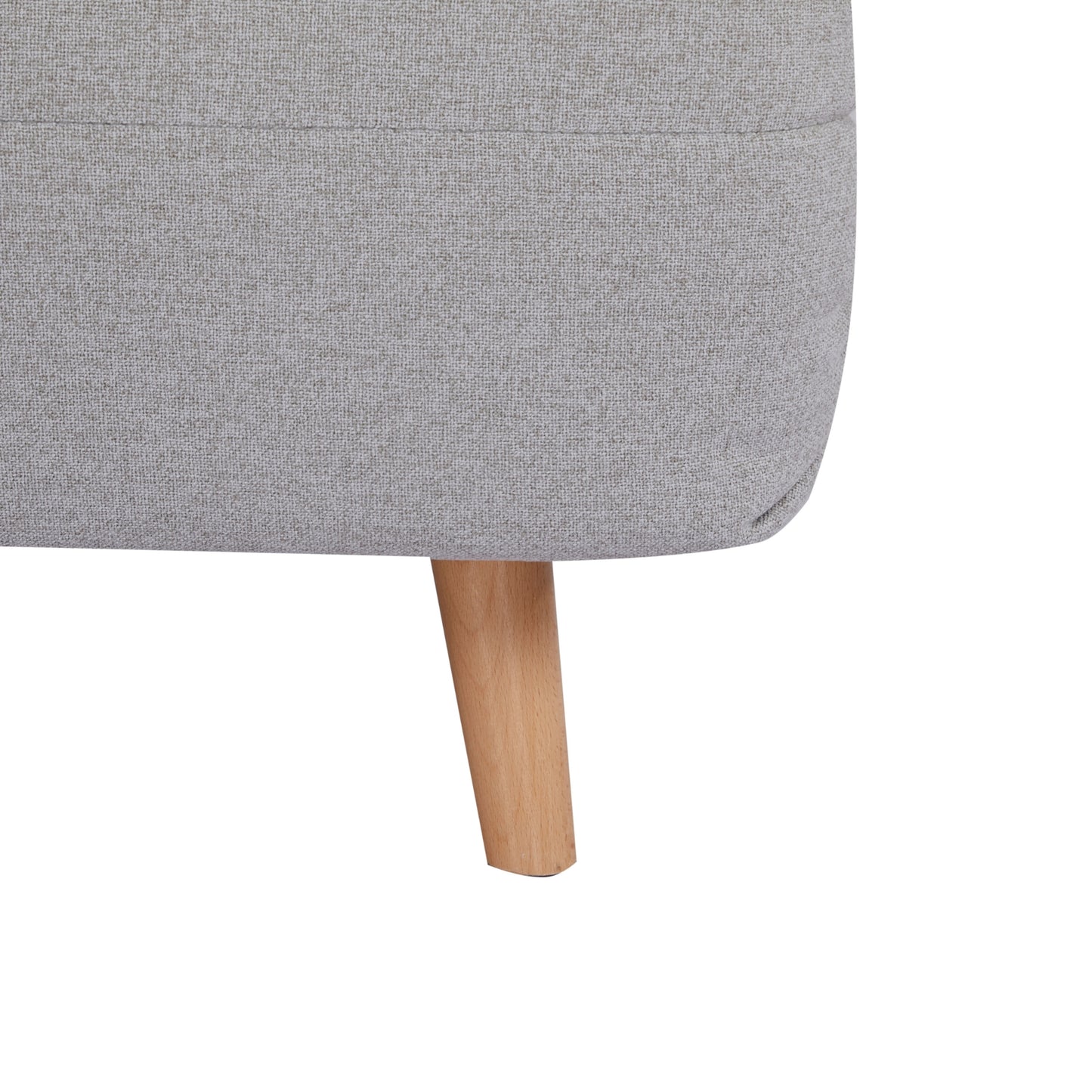 Audrey Light Grey Fabric Single Sofa Bed