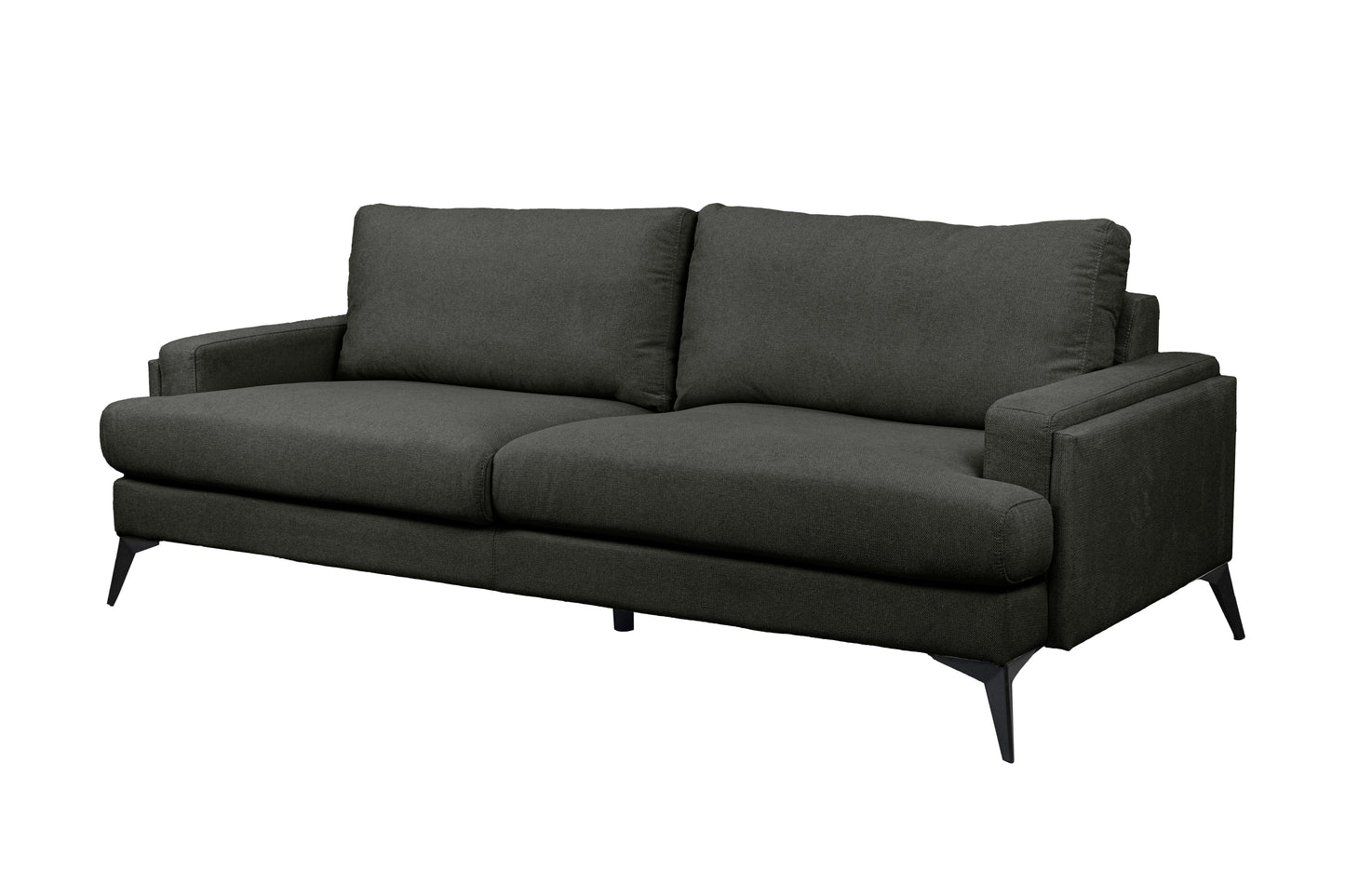 Barclay Dark Grey Fabric 3 Seater Lounge