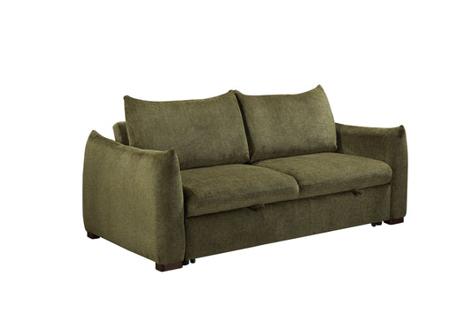 Bondi Green Fabric 3 Seater Sofa Bed
