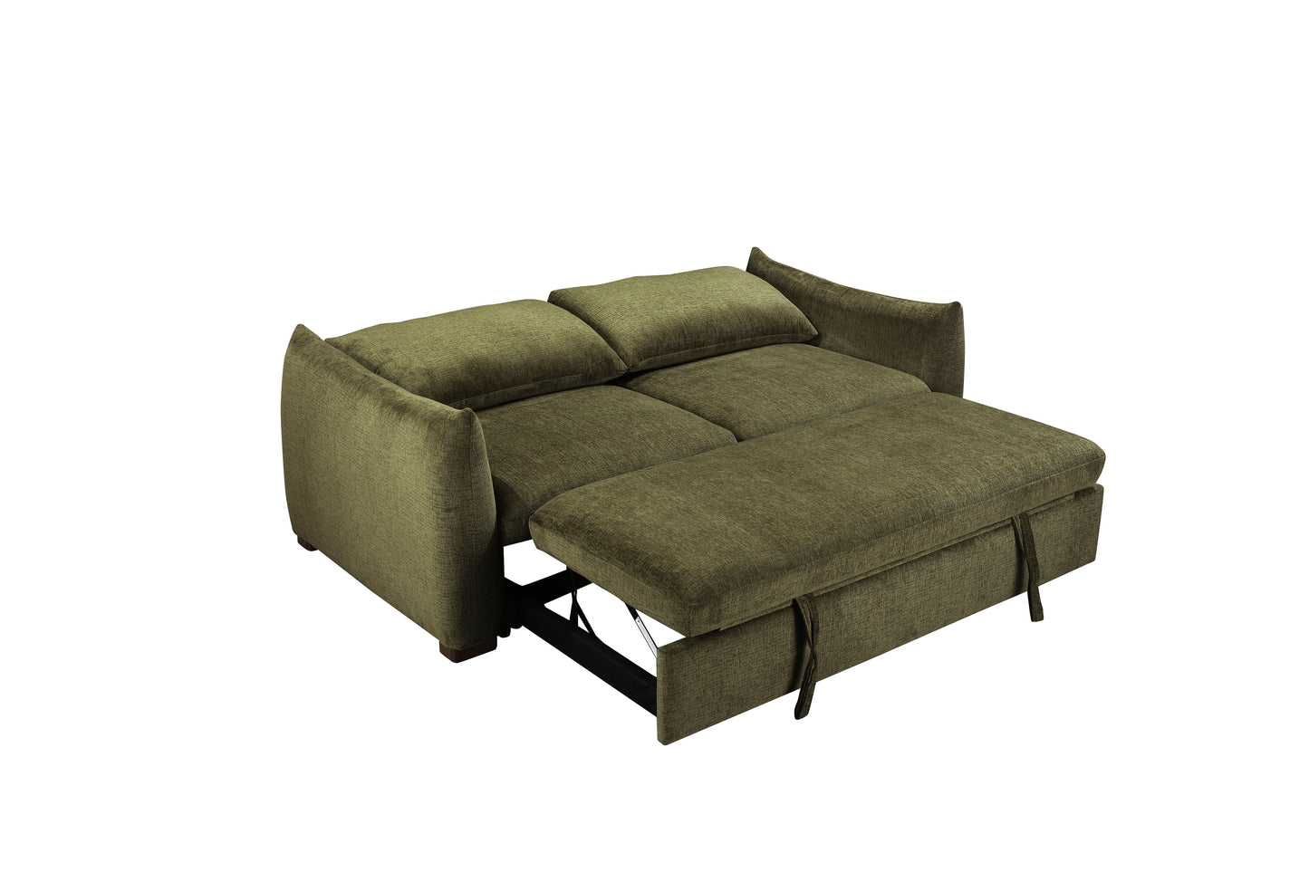 Bondi Green Fabric 3 Seater Sofa Bed