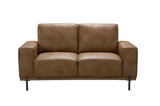 Panama Brown Fabric 2 Seater Sofa