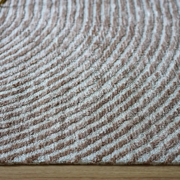 Vista Abstract Zen Rust Floor Rug