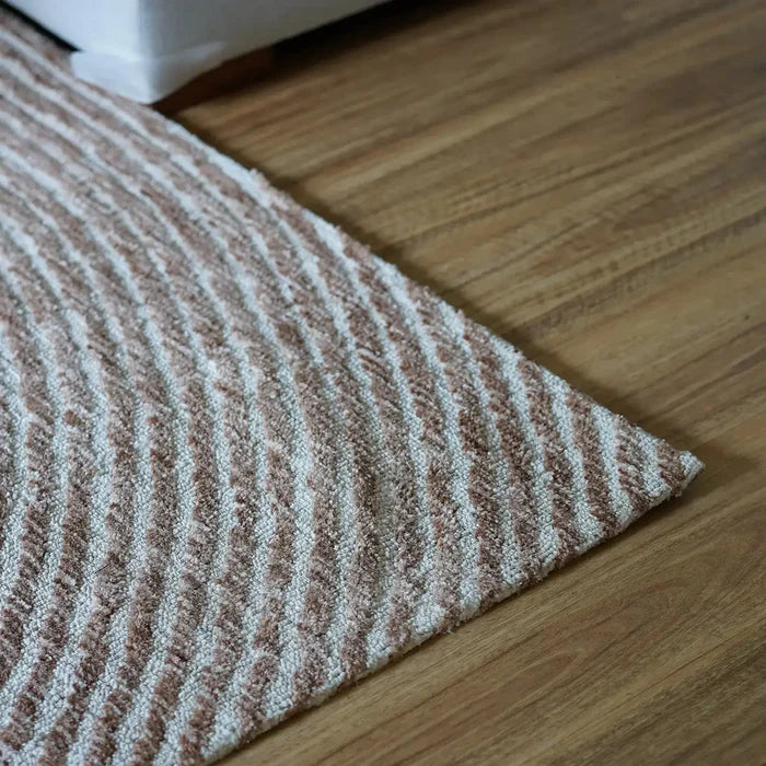 Vista Abstract Zen Rust Floor Rug