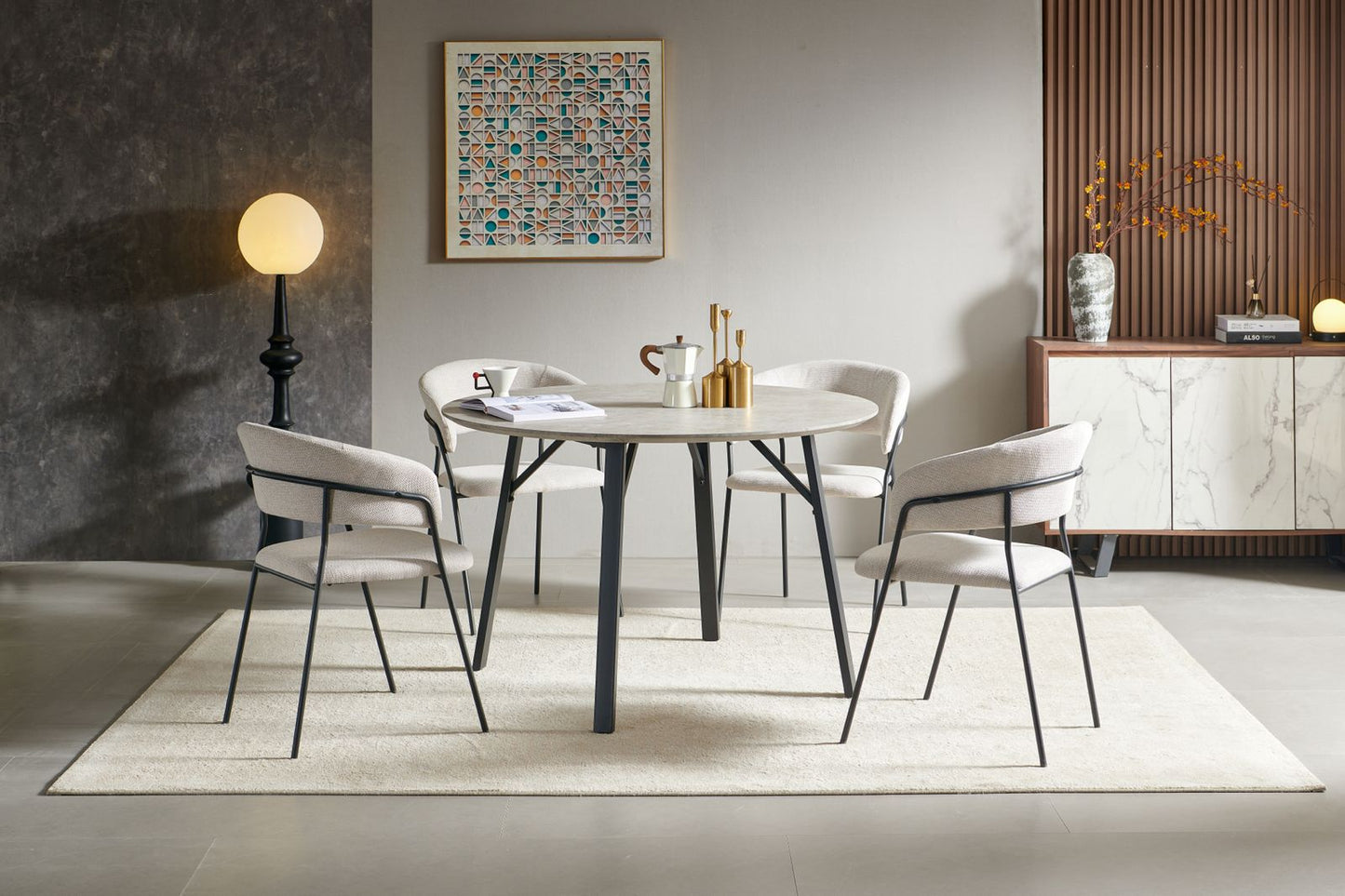 Primo 120 cm Round Dining Table